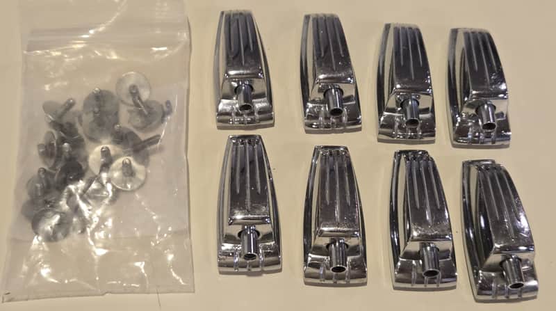 Eight Classic Ludwig Lugs 70s-80s w/ Mounting Screws image 1