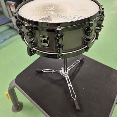 Spaun Spaun Custom 3 piece Acoustic Drumkit Mid 2010's - Matte Black with Gold Band image 20