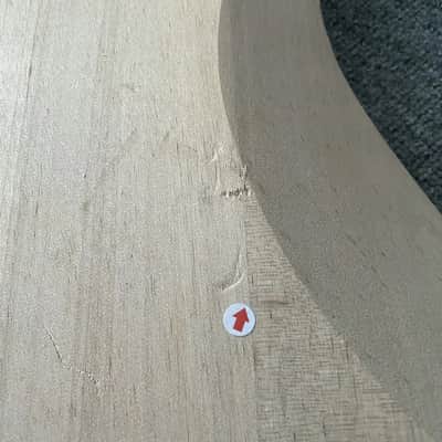 Solid Basswood Unfinished DIY Guitar Body image 8