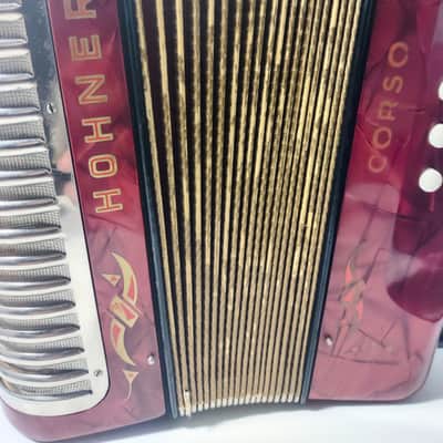 HOHNER CORSO DIATONIQUE 1980-2020 - RED-SILVER image 4