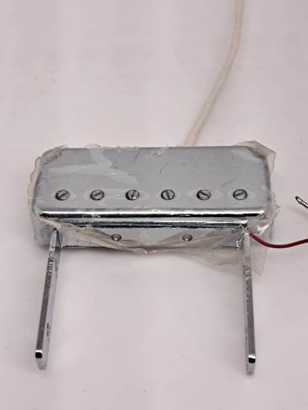 Gretsch Jazz Guitar Neck Mount Single Coil Pickup- Chrome Finish- Tested! Works! image 1