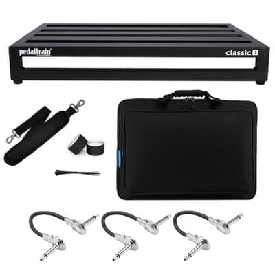 New Pedaltrain Classic 3 Guitar Effects Pedal Board w/ Soft Case & Patch Cables image 1