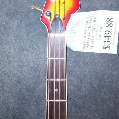 Samick Valley Arts Custom Pro Shop Bass Guitar Cherry Burst image 3
