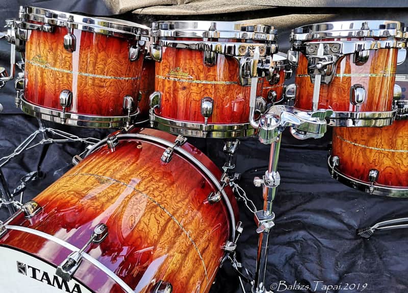 Tama Starclassic EXOTIX Volcanic fire bubinga kit image 1