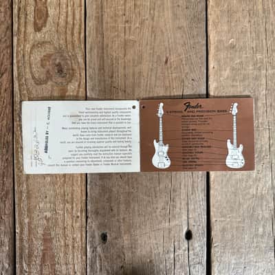 Fender Hang Tag Case Candy Jazz or P Bass 1968 image 2
