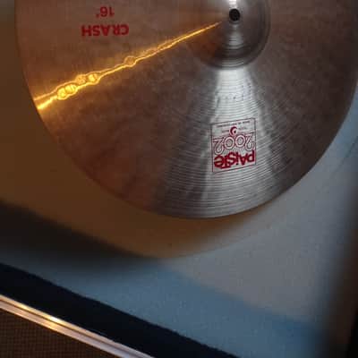 Paiste  Collectable,Ex Clem Cattini 2002 ,16" crash cymbal+ real signature  1981 - Traditional image 6