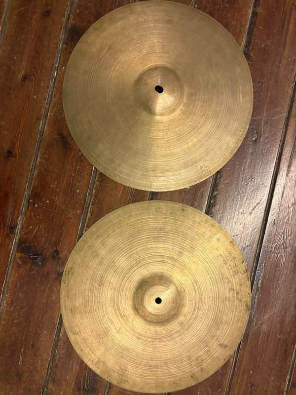 Zildjian K Istanbul HiHat 14 Old Stamp IV A 1957-58 image 1