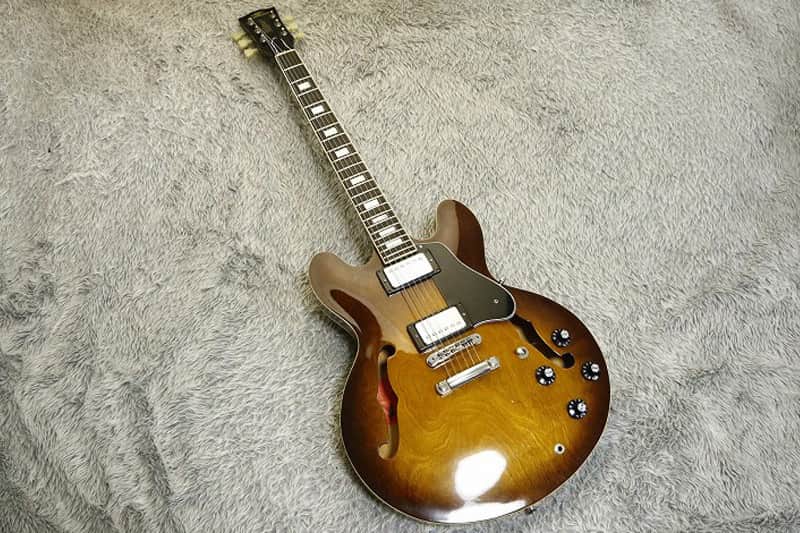 Rare 1979 Stone logo Fernandes FSA-60 Brown SB ES-335 Semi Hollow