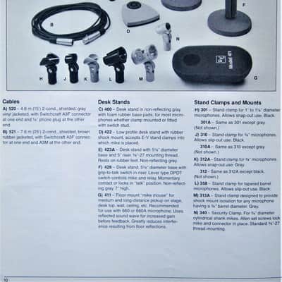 Vintage 1970's Electro Voice 313A model microphone adapter / clip / shock mount USA 635A RE10 RE11 RE15 RE16 DS35 etc... # 2 image 2