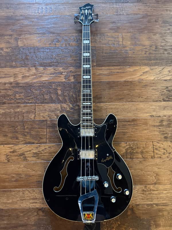 Hagstrom Viking Bass 2010s - Black image 1