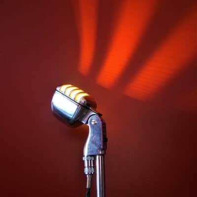 Vintage 1950's Electro-Voice 611 Dynamic Microphone mod LED light lamp # 1 image 15