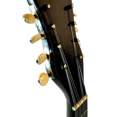 Stridente Neapolitan Mandolin Decorated Curved Ribs 1900's image 13