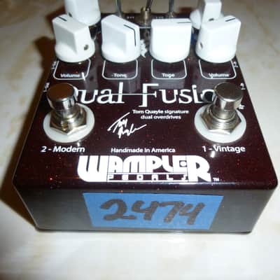 Wampler Dual Fusion Tom Quayle Signature Overdrive 2010s - Red Sparkle image 3