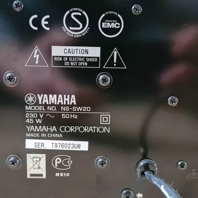 YAMAHA NS-SW20 45W POWERED ACTIVE SUBWOOFER with 5m CABLE image 4