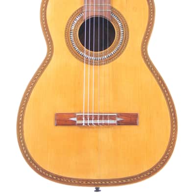 Salvador Sancho ~1915 classical guitar -  nice guitar in Torres style + amazing decorations + video! image 2