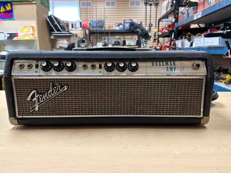 Fender Bassman AB165 2-Channel 50-Watt Guitar Amp Head 1967 Silverface image 1