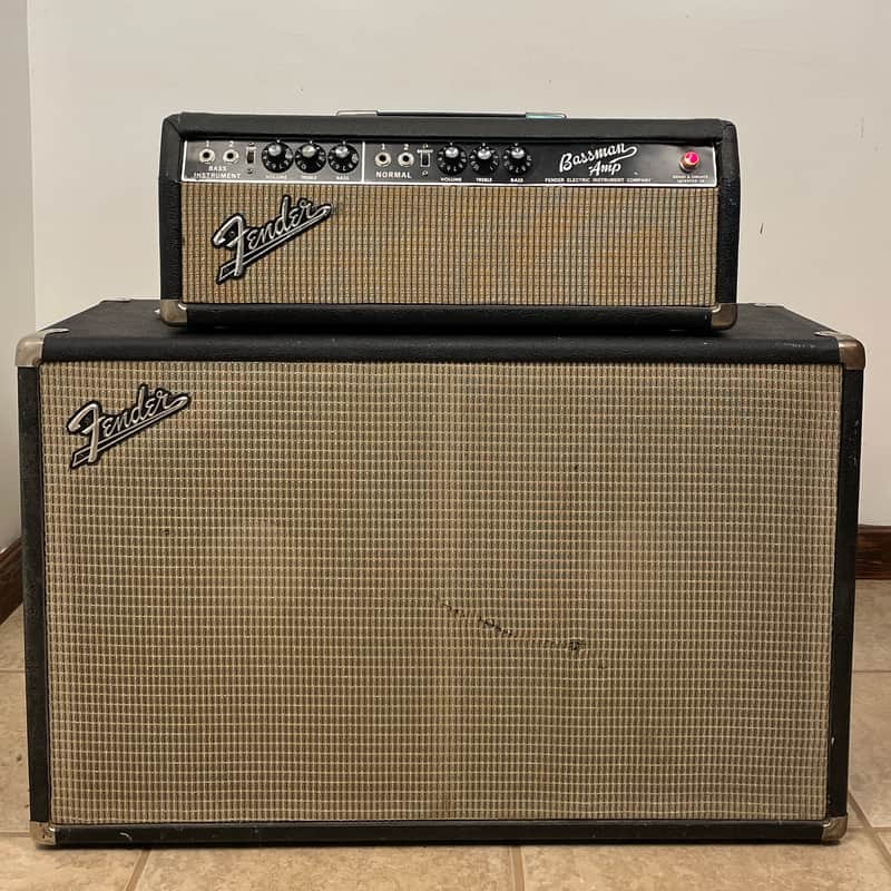 Fender Bassman - Blackface Head and Cabinet 2X12" - JBL E120-8 Speakers image 1