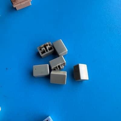 CASIO MT-100 Vintage Keyboard Part: Blue Orange Gray Push Button Cover Set image 4