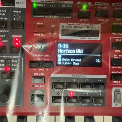 Nord Stage 4 88 HA88 Fully Weighted Hammer Action 88-Key Digital Piano Keyboard Organ Red w/Pedal //ARMENS// image 4