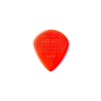 Dunlop JD-PIC-471P3N Jazz III Nylon Max-Grip 1.38mm (6-Pack) - Set of Picks image 1