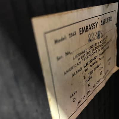 Alamo Embassy Tremolo Amp 2563-In My Room. 1967 image 7