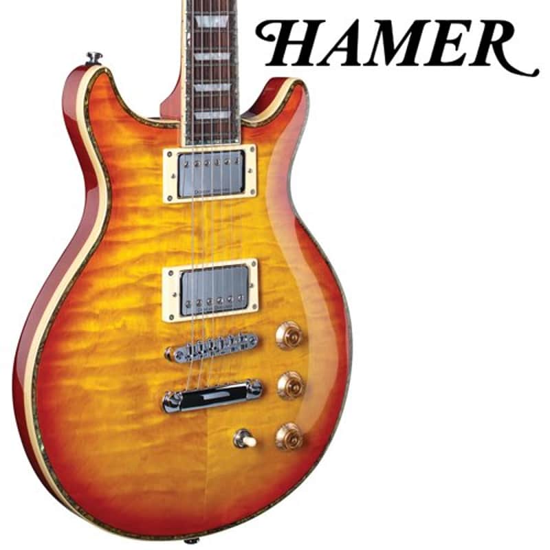 Hamer SATQ-HB Duncan Designed Humbuckers Mahogany Set-Neck 6