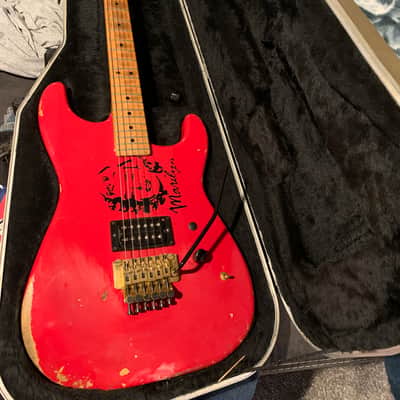 Charvel Wayne Charvel 1/200 Redlands Ca. Pre Production Strat  79-81 Red Floyd Rose *RARE* image 8