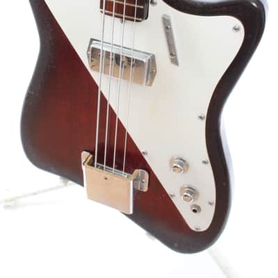 1960s Guyatone EB-8 Bass red sunburst image 3