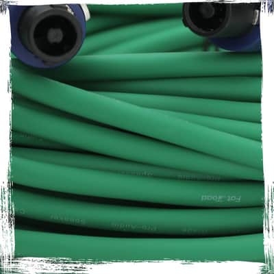 FAT TOAD 25ft PA Speakon Cables (Twist-LockPRO Series) 10 Pack – Green DJ Speaker Cords for Audio, Studio Recording, Stage Performance – 12 AWG Wires image 11