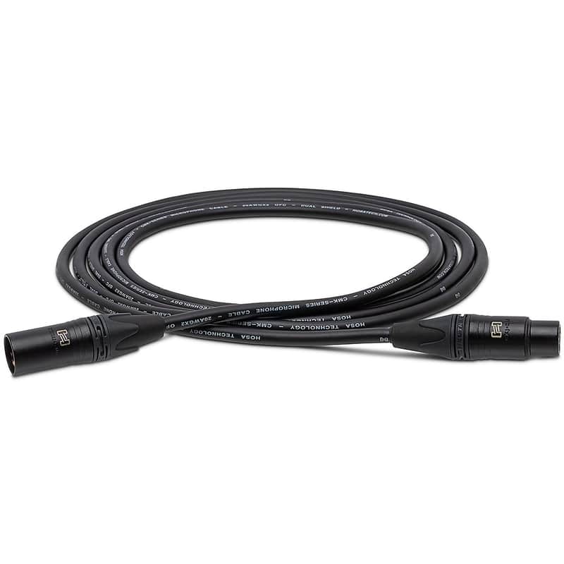 Hosa CMK-010AU Neutrik XLR3F to XLR3M Edge Mic Cable - 10' image 1