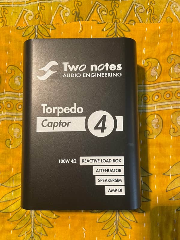 Two Notes Torpedo Captor Loadbox/Attenuator/DI - 4 Ohm 2010s - Black image 1