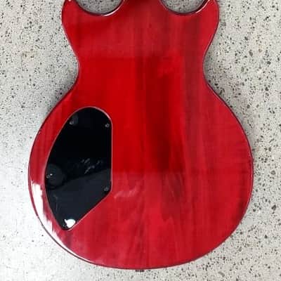 Hofner Contemporary Series Colorama Custom Double Cut DC Style Guitar 2006 - 2010 - Transparent Red image 3