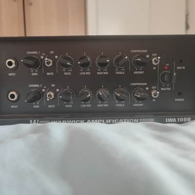 Warwick LWA 1000 Watt 2-Channel Bass Head 2010s - Black image 2