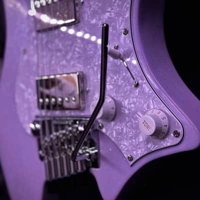 Strandberg Guitars Classic 6 w/ flame maple neck - Lilac Sparkle Gloss image 6
