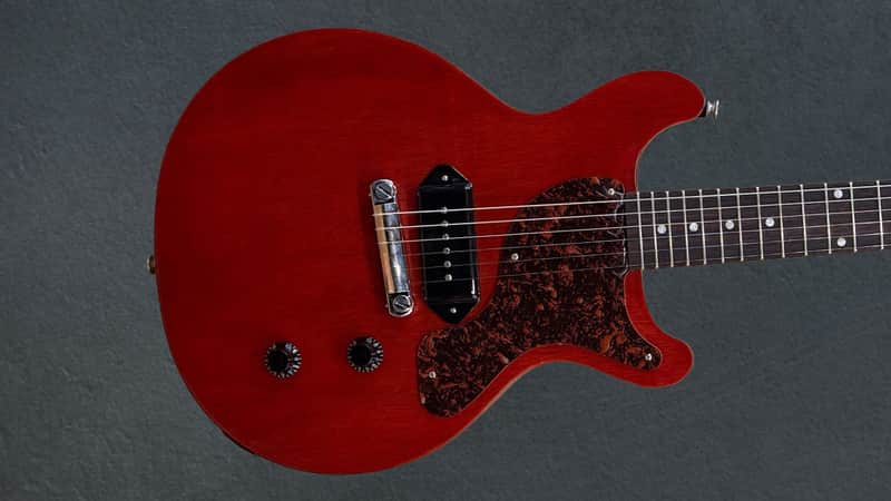 Gibson USA Les Paul Junior Double Cutaway - Vintage Cherry w/Tortoise Pickguard image 1