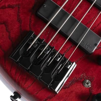Cort B4ELEMENTOPBR Artisan Series B4 Element Bass Guitar. Open Pore  Burgandy Red image 17