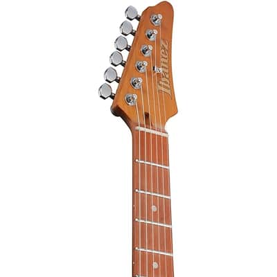 Mint Ibanez AZ24S1F Standard Electric Guitar - Transparent Turquoise Burst image 7