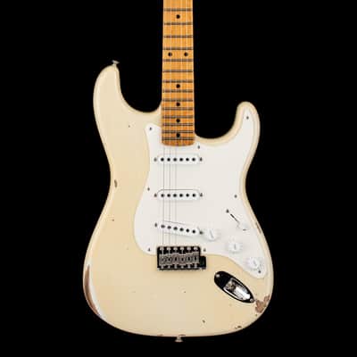 Fender Custom Shop 50s Strat Relic/Closet Classic Hardware - Super Faded Aged Olympic White #80049 image 3