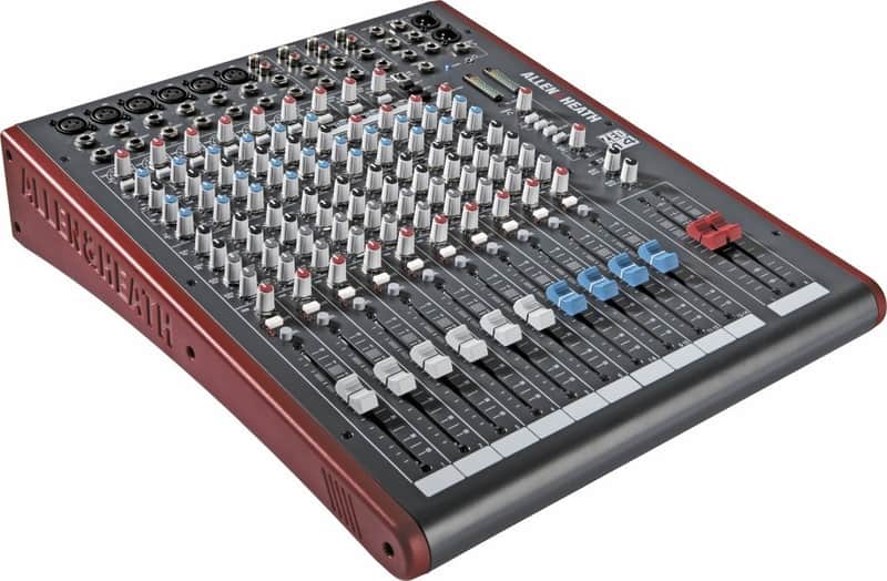 Allen & Heath ZED-14 - 14-Channel Touring Quality Mixer with USB I/O (AH-ZED-14),Grey/Red image 1