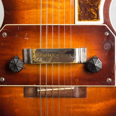 Slingerland Songster Model 401 Solid Body Electric Guitar, c. 1936, ser. #152, chipboard case. image 10