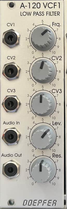 Doepfer A-120 VCF1 24dB Low Pass Filter 2010s - Silver image 1