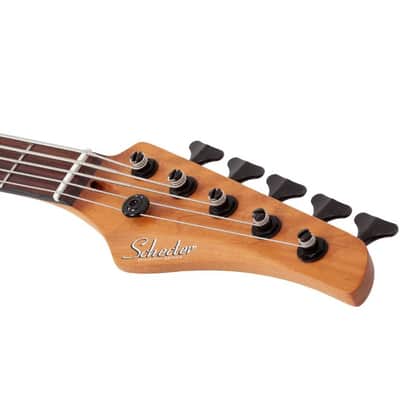Schecter 3972-SHC C-5 Standard 5 String RH Electric Bass - Tobacco Burl image 6