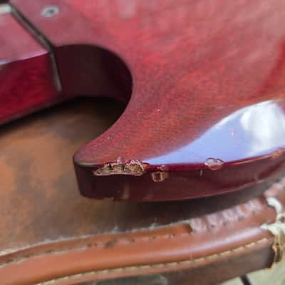 Vintage 1962 Gibson EB-0 Bass Guitar Husk Project w/ Original Softshell Case! image 17