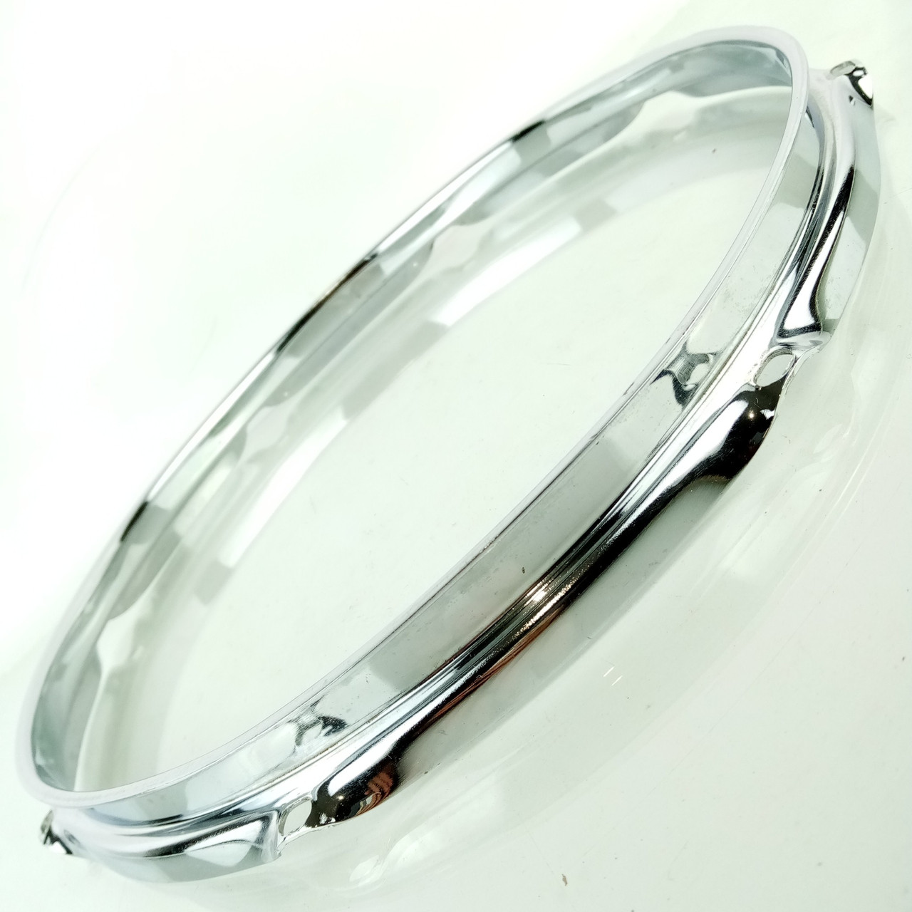 Ludwig 12" 8-Lug 1.6mm Tom Drum Rim/Hoop Vintage80s Chrome Plating Monroe Batter — main photograph