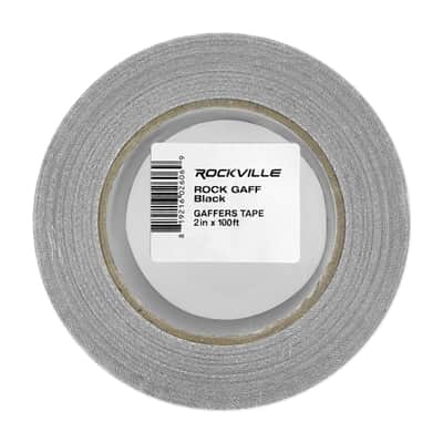Rockville ROCK GAFF Black Gaffers Tape 2" x 100 Ft For Pro Audio/Stage Wire image 4