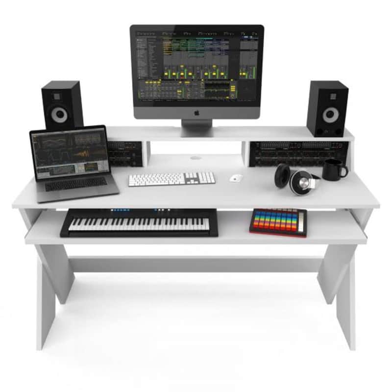 SOUND-DESK-PRO-WHT Professional Studio Workstation - White image 1