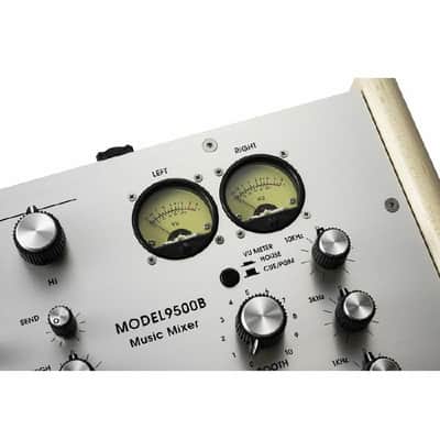 Alpha Recording System MODEL9500B 4-Channel Rotary DJ Mixer with Wooden Sides (limited silver edition) image 6