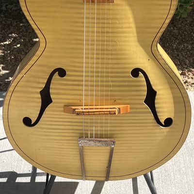 Kay K6868 Archtop Acoustic Guitar Harmony Silvertone Airli 60s - Blonde image 6
