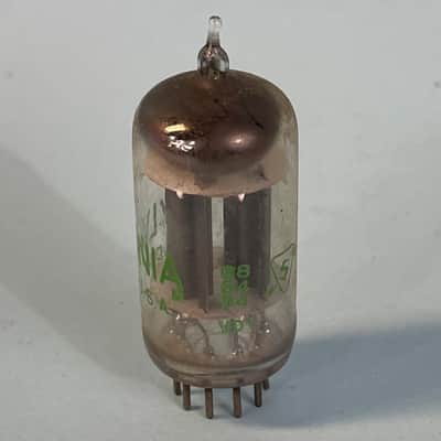 1950s Sylvania 12AU7A ECC82 Vintage Halo Getter Preamp Tube! T202 image 2