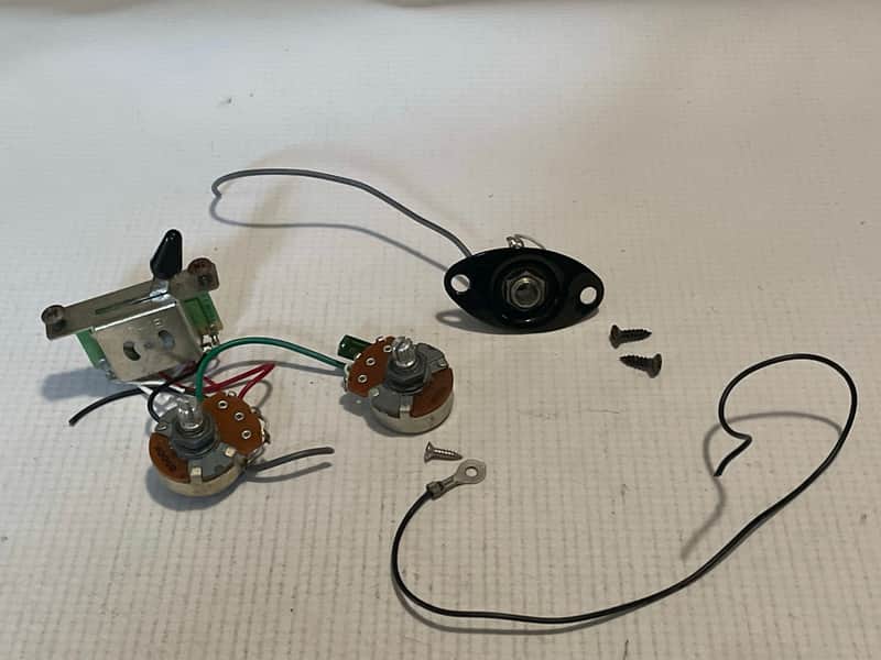 2000's Ibanez RG250DX RG Series Guitar Factory Electronics Wiring, Volume Tone Pot Jack image 1